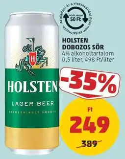 PENNY Holsten Dobozos Sör ajánlat