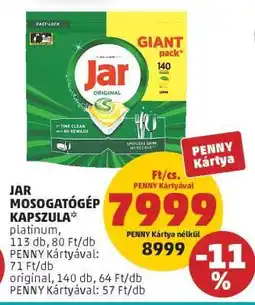 PENNY Jar mosogatógép-kapszula ajánlat