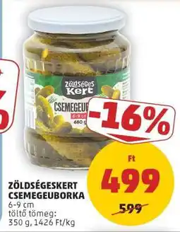 PENNY Zöldségeskert Csemegeuborka ajánlat
