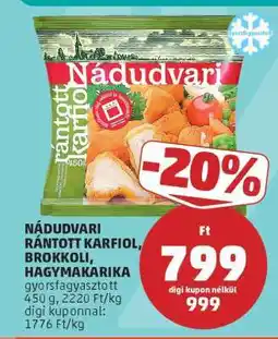 PENNY Nádudvari Rántott Karfiol, Brokkoli, Hagymakarika ajánlat
