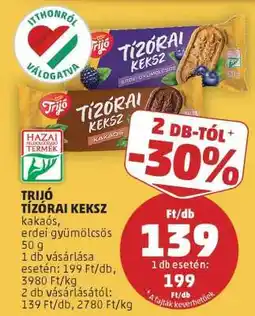 PENNY Trijó Tízórai Keksz ajánlat