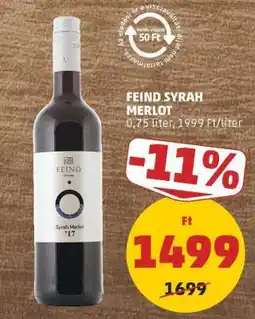 PENNY FEIND SYRAH-MERLOT ajánlat