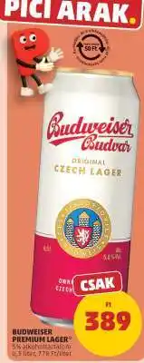 PENNY Budweiser Premium Lager ajánlat