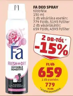 PENNY Fa deo spray ajánlat