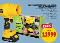 PENNY Akkumulátoros turbó lombfújó ajánlat