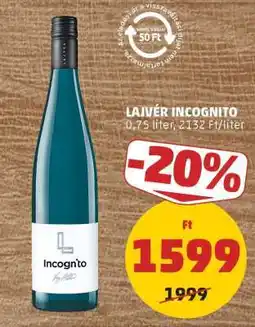 PENNY Lajvér Incognito ajánlat