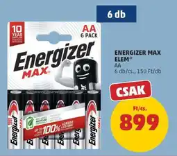 PENNY Energizer Max Elem ajánlat