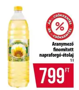 Coop Aranymező finomított napraforgó-étolaj ajánlat