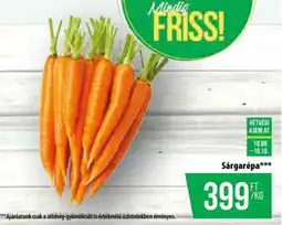 Coop Sárgarépa ajánlat