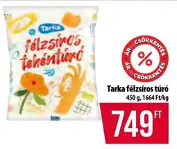 Coop Tarka félzsíros túró ajánlat