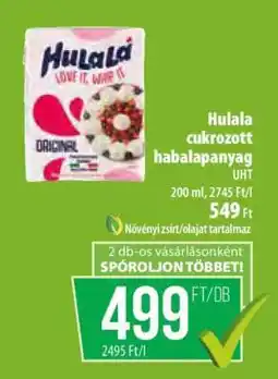 Coop Hulala cukrozott habalapanyag ajánlat