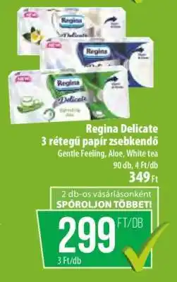 Coop Regina Delicate 3 rétegű papír zsebkendő ajánlat
