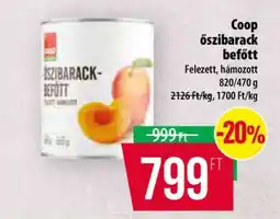 Coop Coop őszibarack befőtt ajánlat
