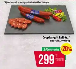 Coop Coop lángolt kolbász ajánlat