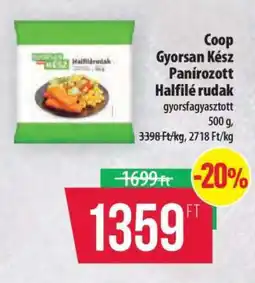 Coop Coop Gyorsan Kész Panírozott Halfilé rudak ajánlat
