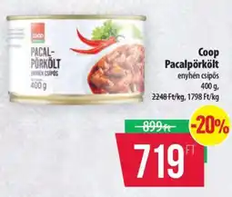 Coop Coop pacalpörkölt ajánlat