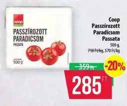 Coop Coop Passzírozott Paradicsom Passata ajánlat