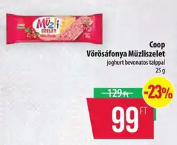 Coop Coop Vörösáfonya Müzliszelet ajánlat