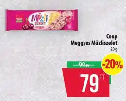 Coop Coop Meggyes Müzliszelet ajánlat