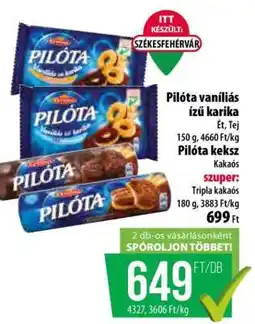 Coop Pilóta vaníliás ízű karika / Pilóta keksz ajánlat