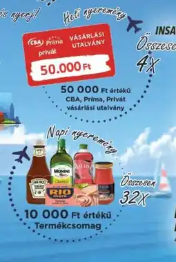 CBA Cba prima privat vásárlási utalvány ajánlat