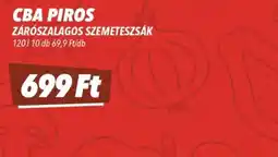 CBA Cba piros zárószalagos szemeteszsák ajánlat