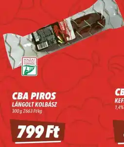 CBA Cba piros lángolt kolbász ajánlat