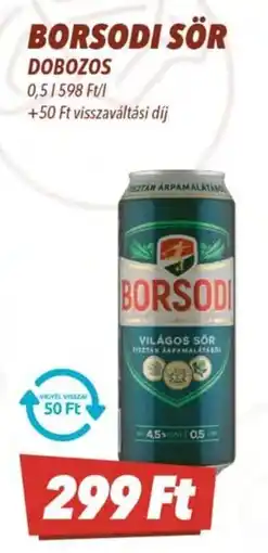 CBA Borsodi sör ajánlat