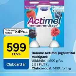 Tesco Danone Actimel joghurtital ajánlat
