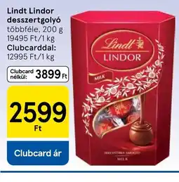 Tesco Lindt lindor desszertgolyó ajánlat