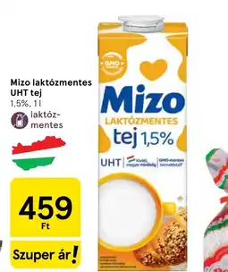 Tesco Mizo laktózmentes tej ajánlat