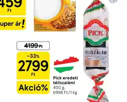 Tesco Pick eredeti téliszalámi ajánlat