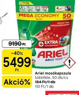 Tesco Ariel mosókapszula ajánlat