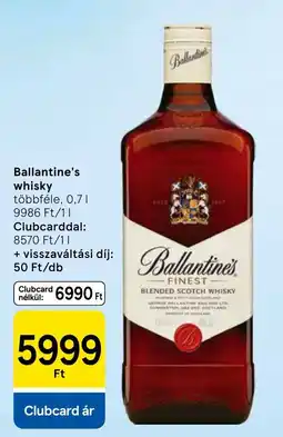 Tesco Ballantine's whisky ajánlat