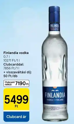 Tesco Finlandia vodka ajánlat
