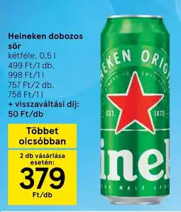 Tesco Heineken dobozos sör ajánlat