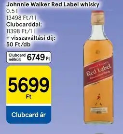 Tesco johnnie walker red label whisky ajánlat