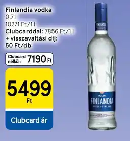 Tesco Finlandia vodka ajánlat