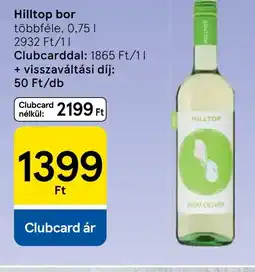 Tesco hilltop bor ajánlat