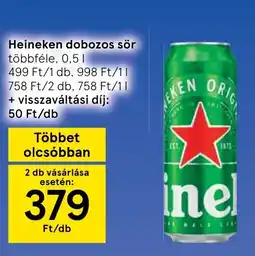 Tesco Heineken dobozos sör ajánlat