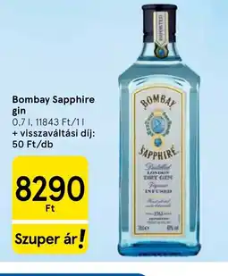 Tesco Bombay Sapphire gin ajánlat