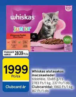 Tesco Whiskas junior ajánlat