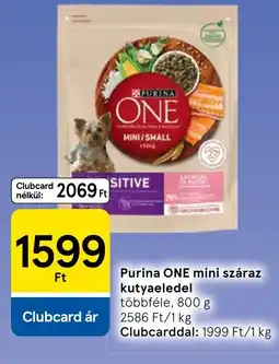 Tesco Purina one mini száraz kutyaeledel ajánlat