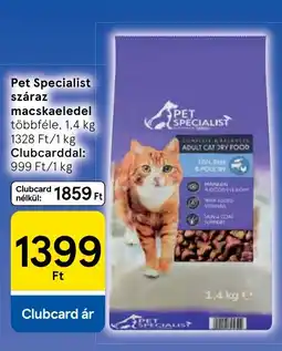 Tesco Pet Specialist száraz macskaeledel ajánlat