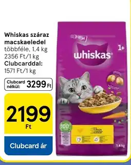 Tesco Whiskas száraz macskakéledel ajánlat