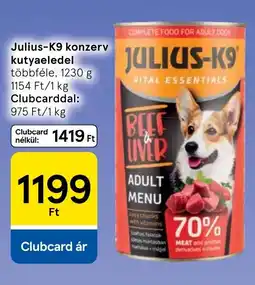 Tesco Julius-k9 konzerv ajánlat