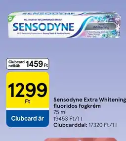 Tesco Sensodyne extra whitening fluoridos fogkrém ajánlat