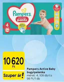 Tesco Pampers active baby pants ajánlat