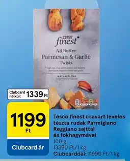 Tesco Tesco finest csavart leveles tészta rudak ajánlat