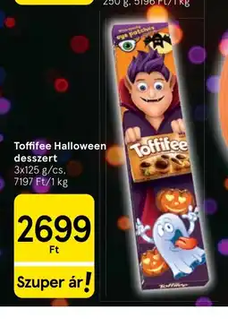 Tesco Toffifee halloween desszert ajánlat